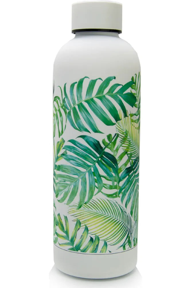 Thermosflasche 500ml mit Tropischen Blättern - TRENDY AND NEW