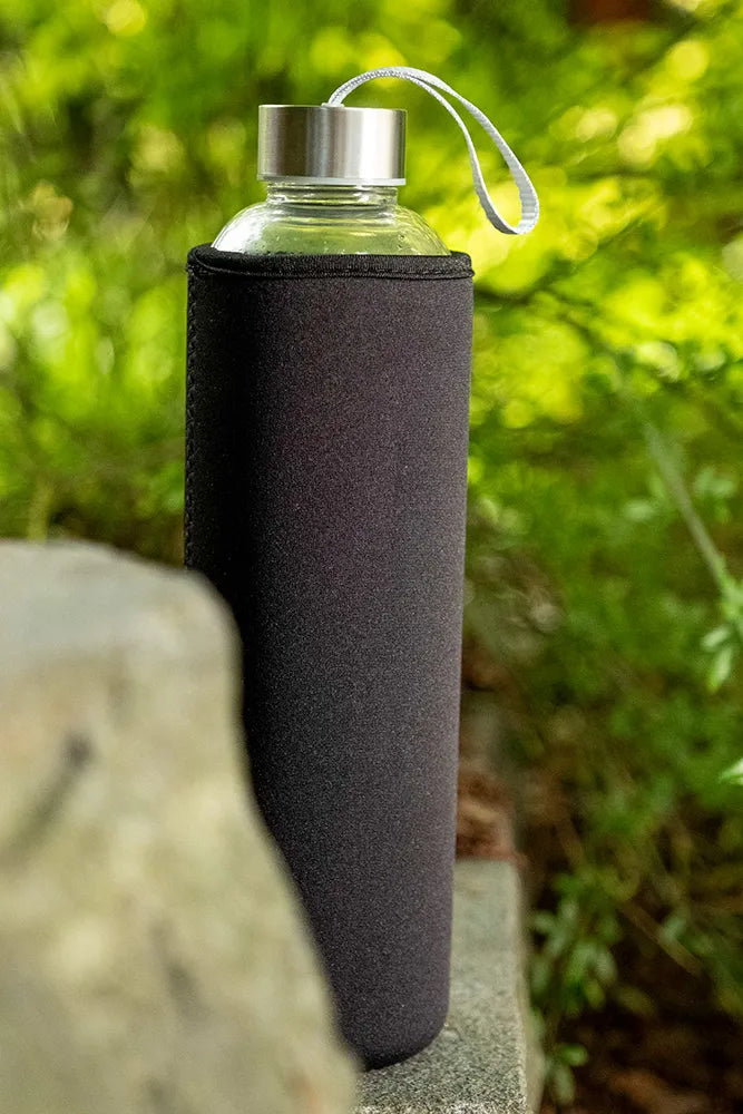 Strapazierfähige, robuste Glasflasche geeignet für Büro, zu Hause, Schule, Uni, und Sport - TRENDY AND NEW