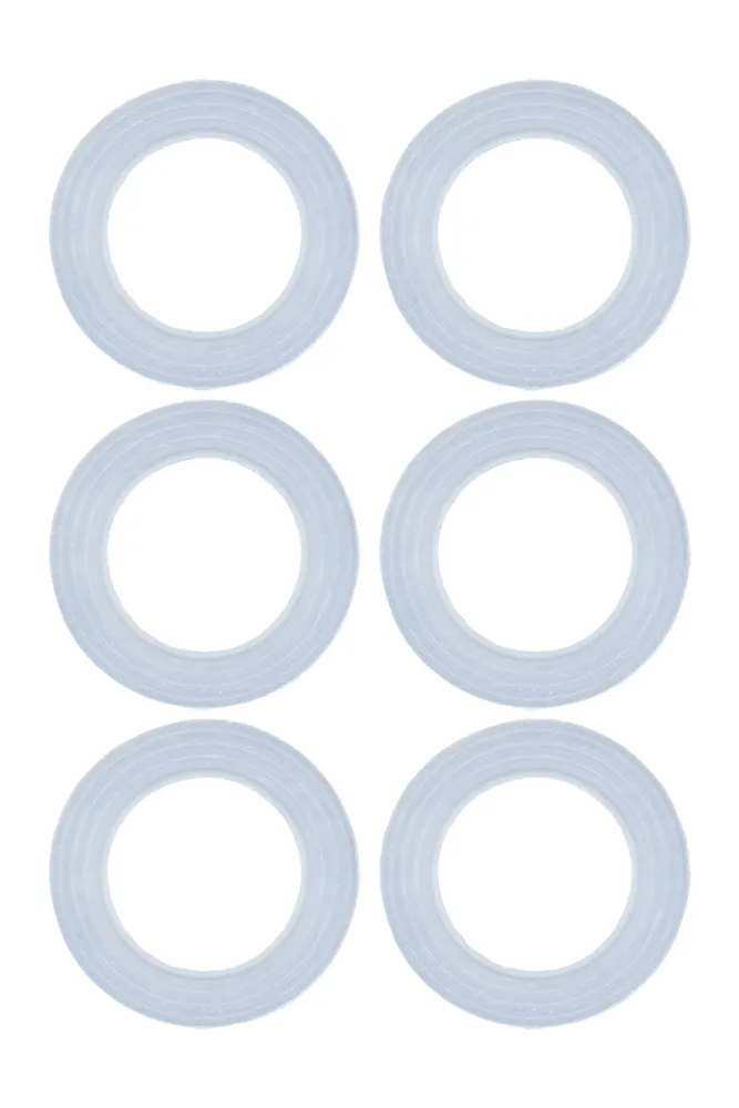 Ersatzdichtungsringe im 6er Set für Glasflaschen TRENDY AND NEW