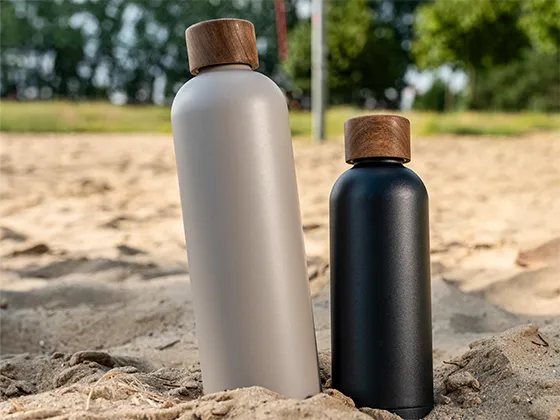 Thermosflasche Wood Edition 1 Liter, 750ml, 500ml in verschiedenen Größen und Farben