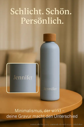 T&N Edelstahl Trinkflaschen - Wood Edition