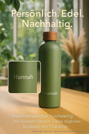 T&N Edelstahl Trinkflaschen - Wood Edition