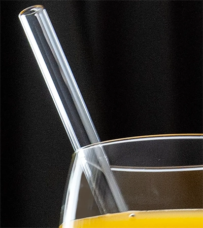 Glas Strohhalme für puren Cocktail Geschmack