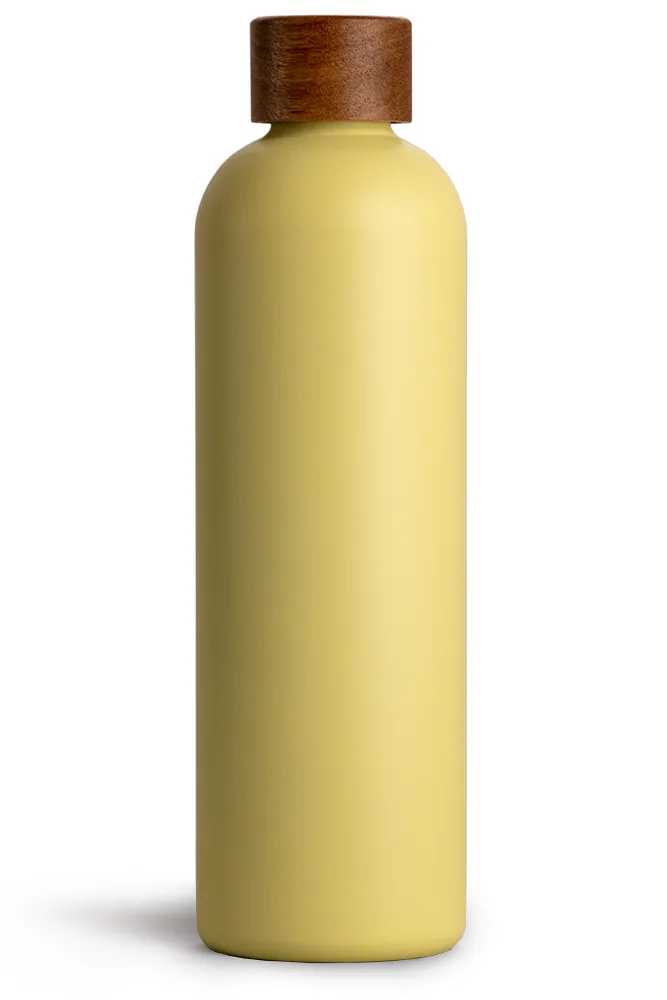 T&N Thermosflasche 1l Zitronengelb Sonnenblumengelb gelb Teeflasche hält 14 Stunden heiß - TRENDY AND NEW