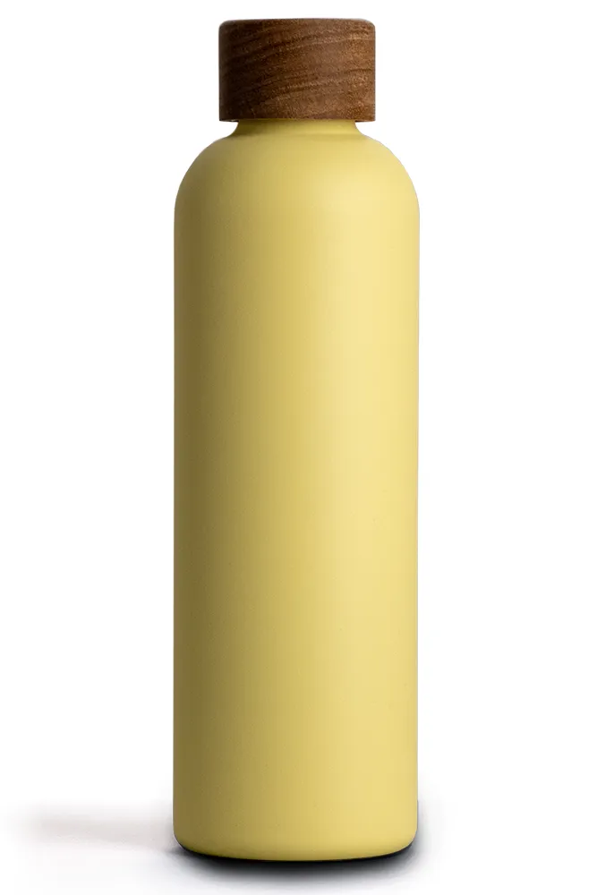 T&N Isolierflasche 750ml Zitronengelb Sonnenblumengelb gelb Wasserflasche geeignet für Getränke mit Kohlensäure hält 29 Stunden kalt - TRENDY AND NEW