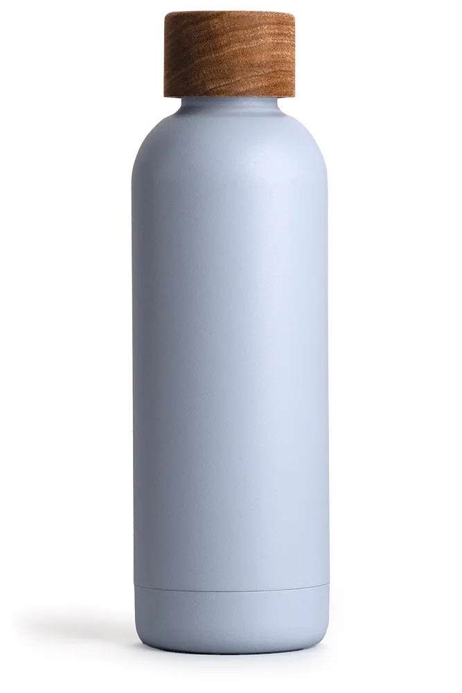 T&N Isolierflasche 500ml hell blau geeignet für Kohlensäure hält 29 Stunden kalt- TRENDY AND NEW