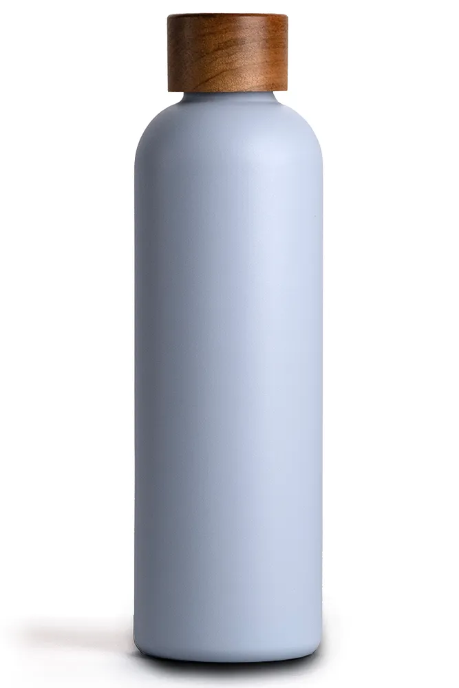 T&N Edelstahl Trinkflasche 750ml hell blau hält Getränke 29 Stunden kalt - TRENDY AND NEW
