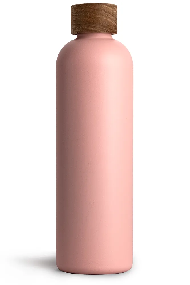 T&N Edelstahl Trinkflasche 1l pink für 100% Auslaufsicher für Getränke mit Kohlensäure geeignet - TRENDY AND NEW