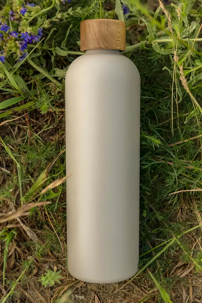 Thermosflasche nachhaltig mit Holzdeckel
